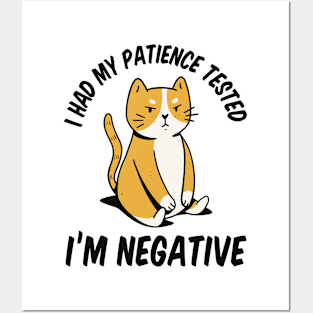 Patient Kitty Humor Posters and Art